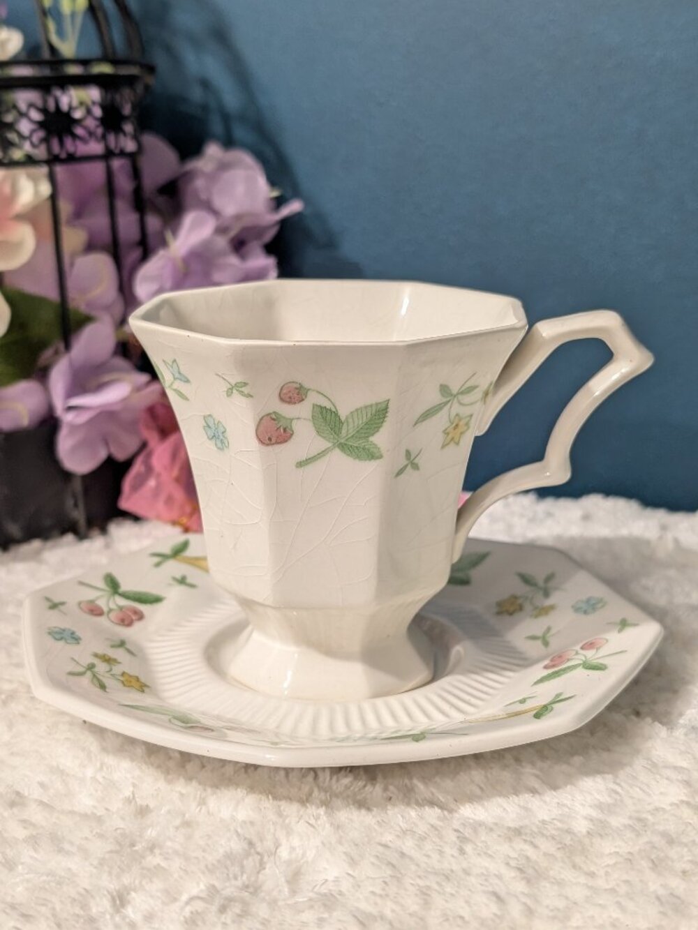 Vintage Independence Ironstone "Harvest Garland" 9-Piece Tea / Breakfast Set